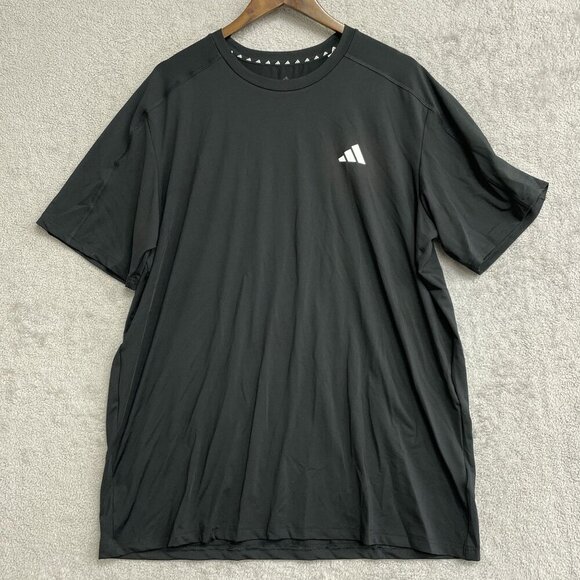 NWOT Adidas Men's XL Black Performance Active T-Shirt - Picture 2 of 7